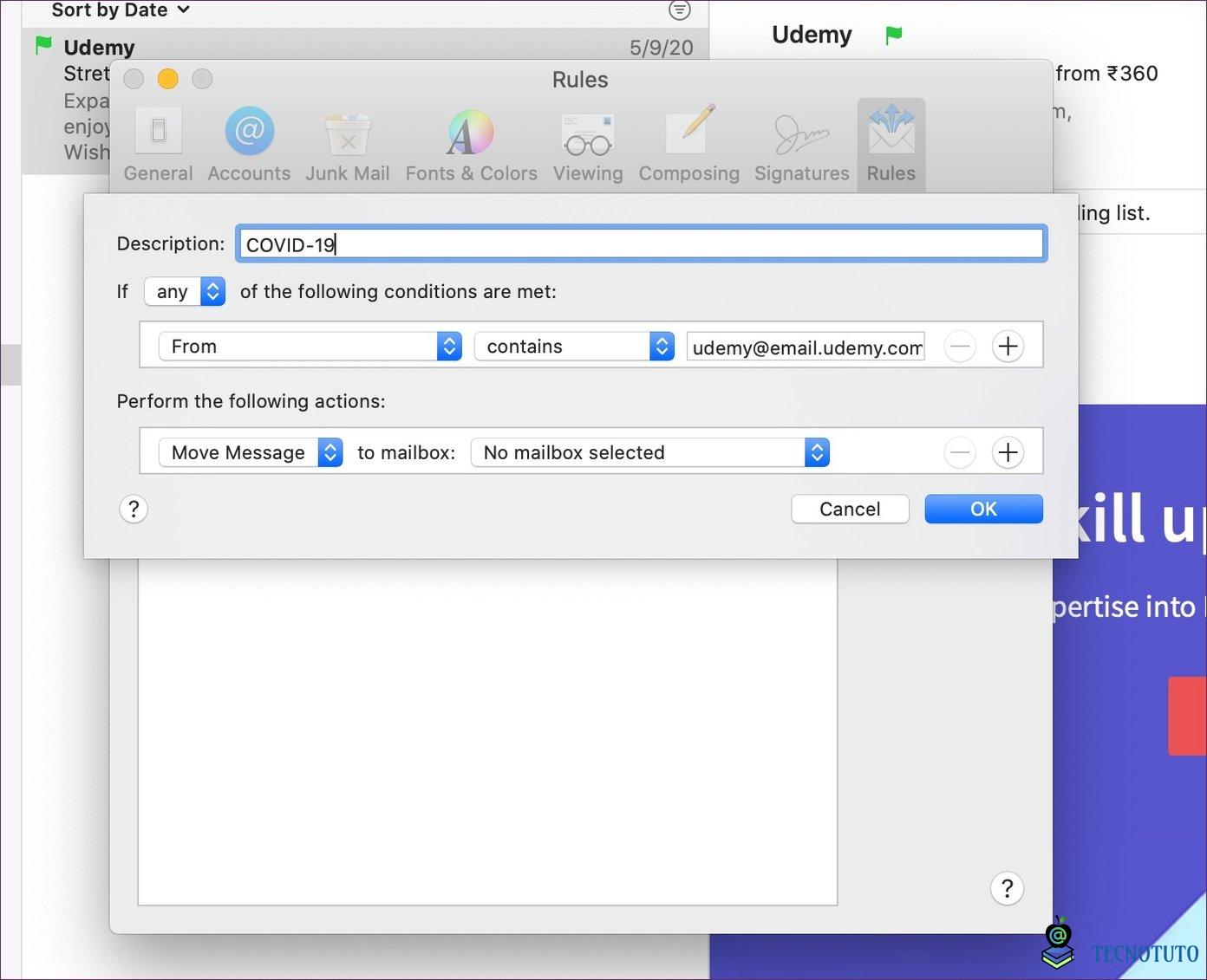 exportar correo a Outlook para Mac